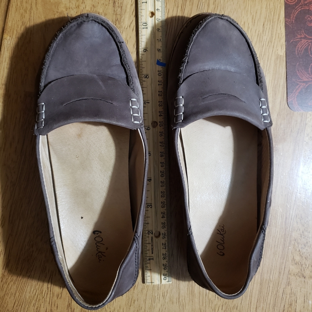 EUC OluKai Women's Brown Suede Penny Loafers - Picture 10 of 10